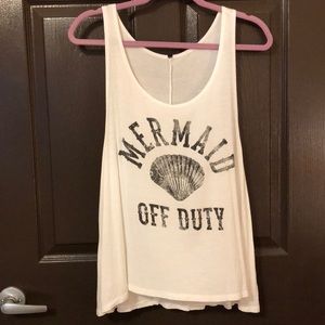 Off Duty Mermaid tank